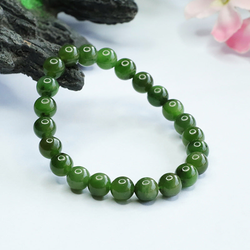 Fortune's Favor Sterling Silver Jade Bracelet