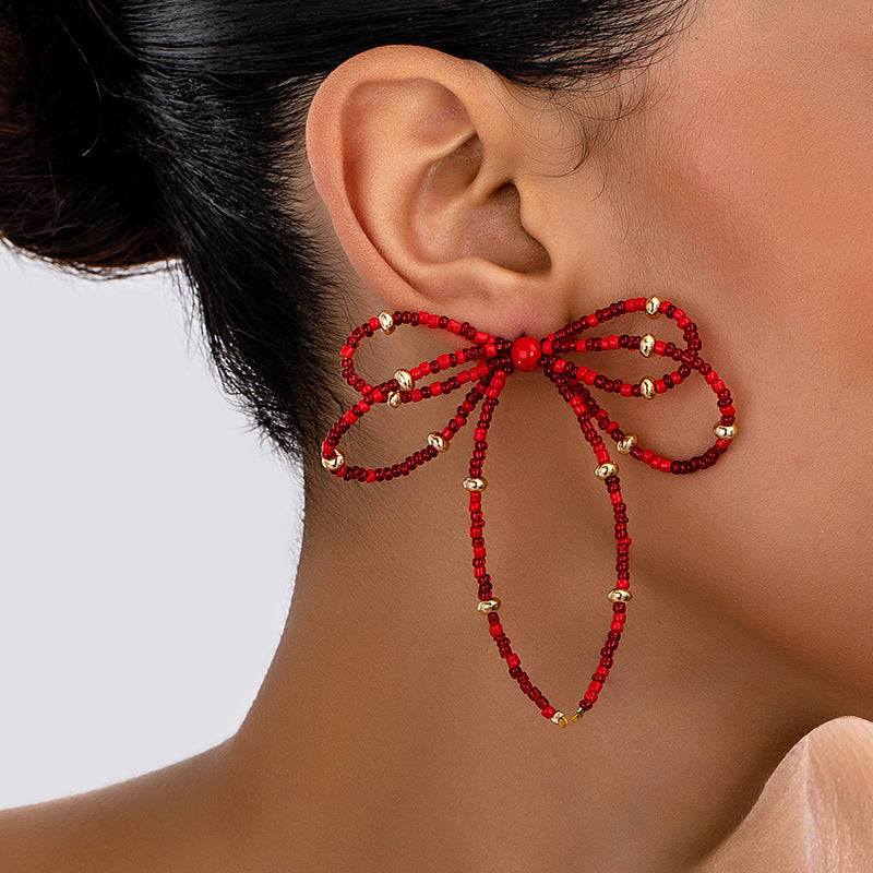 Planderful Vienna Verve Earrings – Elegant Glass Beaded Tassel Design