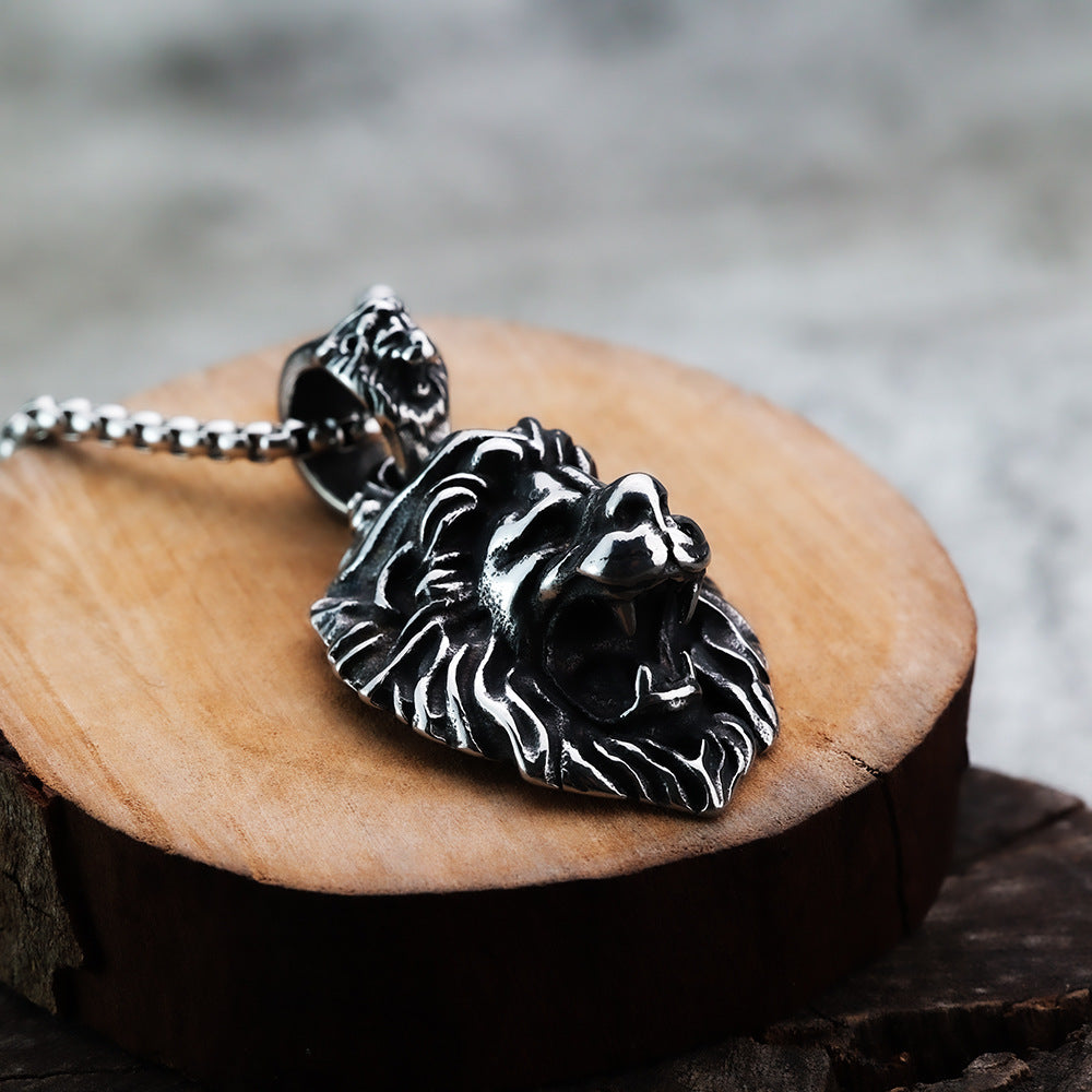 AliExpress New European American Retro Lion Pendant Necklace