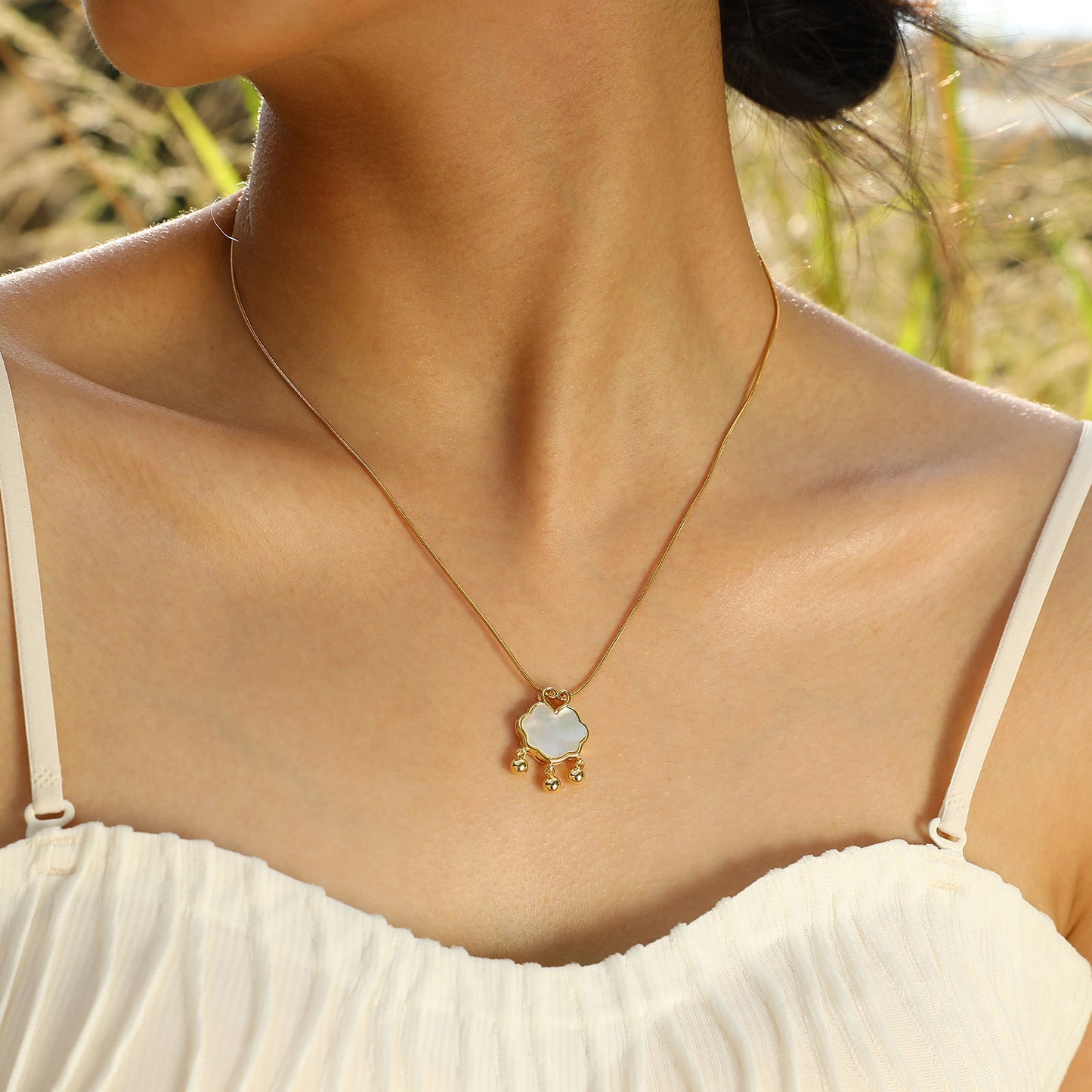 Jewelry Stainless Steel Round Snake Chain Necklace Ladies Gold Copper