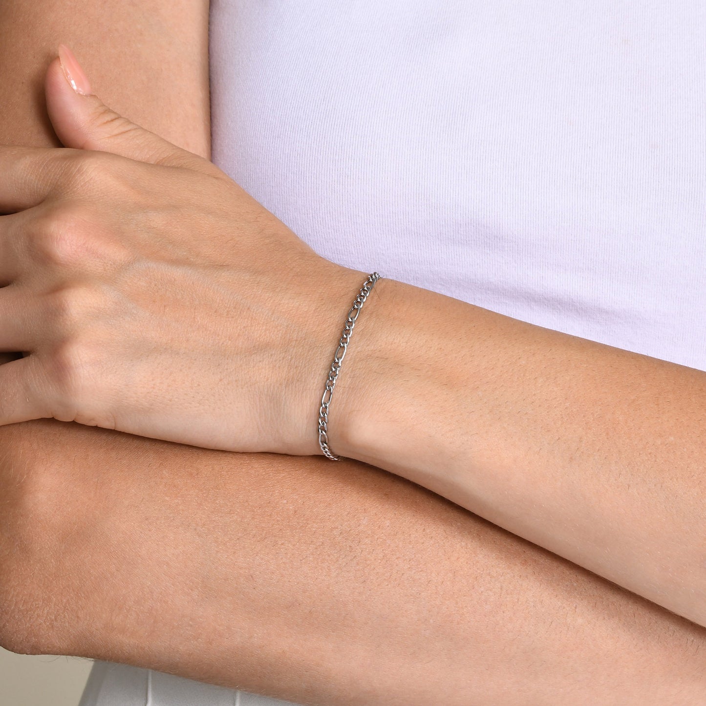 Europe America Stainless Steel NK Chain Bracelet Women