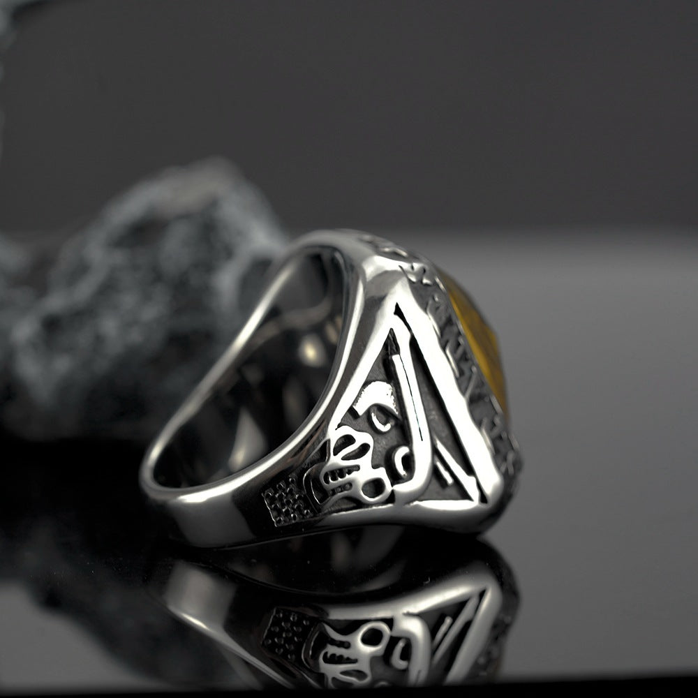 European And American Jewelry Wholesale Men's Titanium Steel Ring