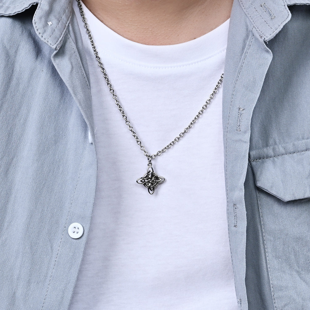 Amazon Vintage Stainless Steel Viking Celtic Knot Necklace