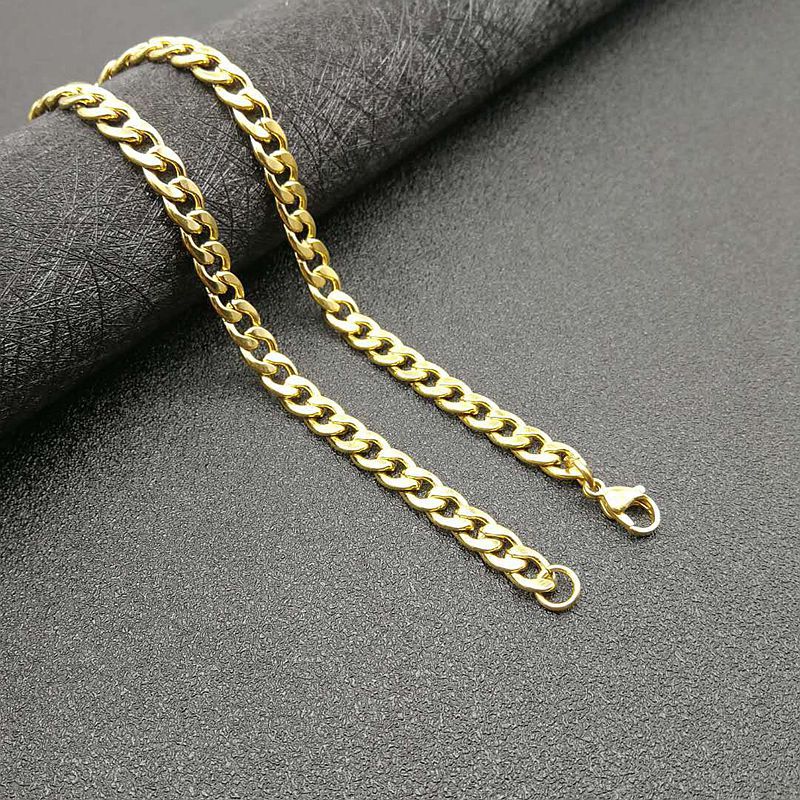Planderful Everyday Genie Gold Plated Anchor Cross Necklace For Hip Hop Streetwear Fans
