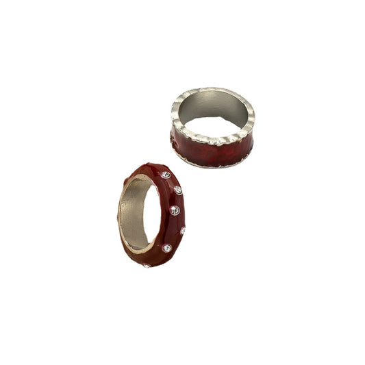 Wholesale Glazed Ring Set with Cross-Border Hand Jewelry