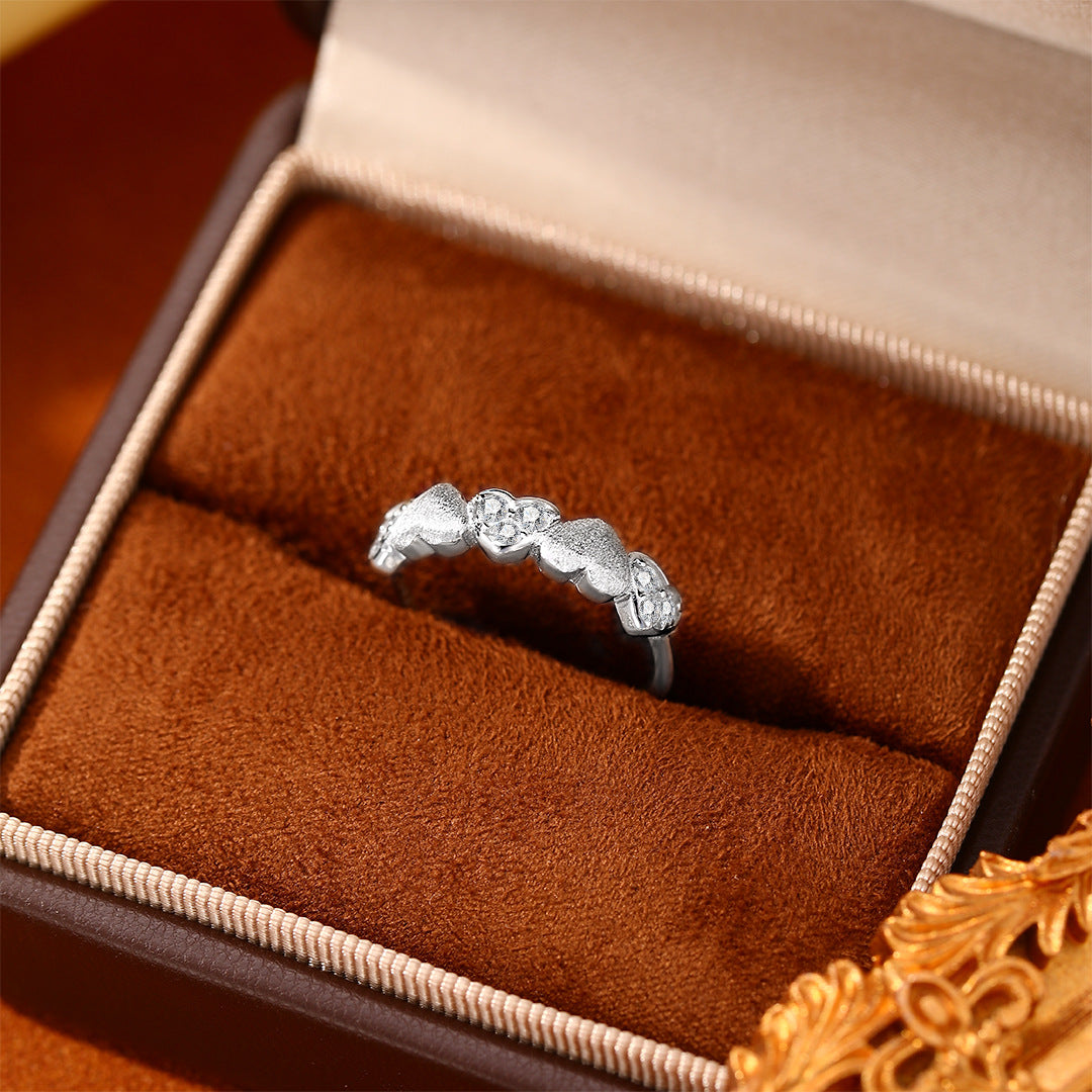 Heart Heart-To-Heart S925 Sterling Silver Ring