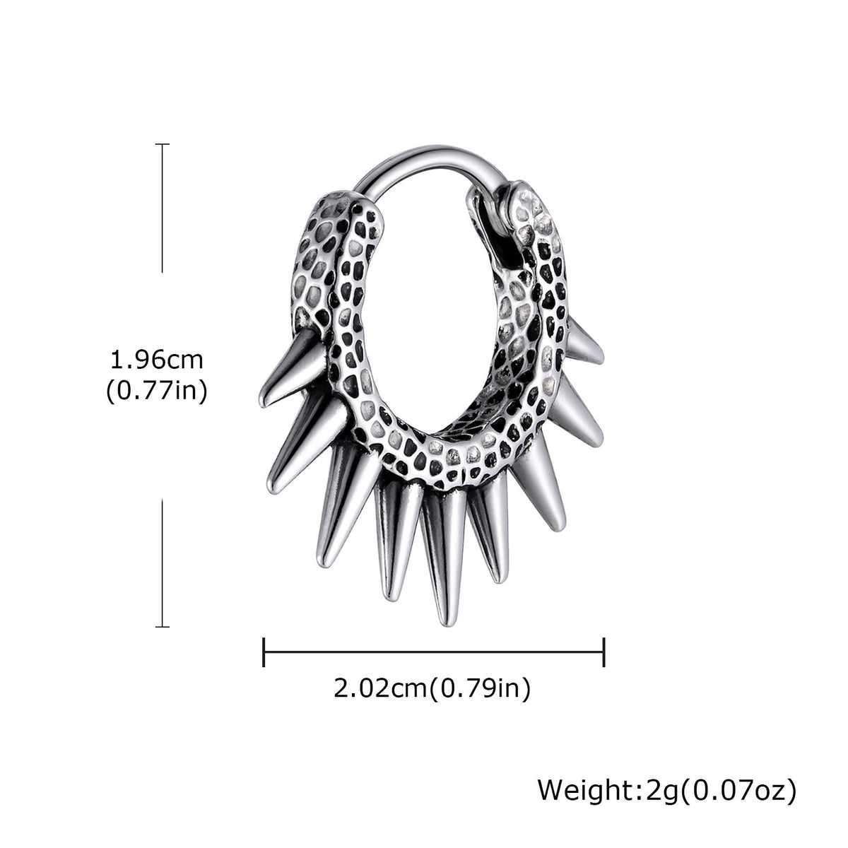 Stainless Steel Punk Earrings