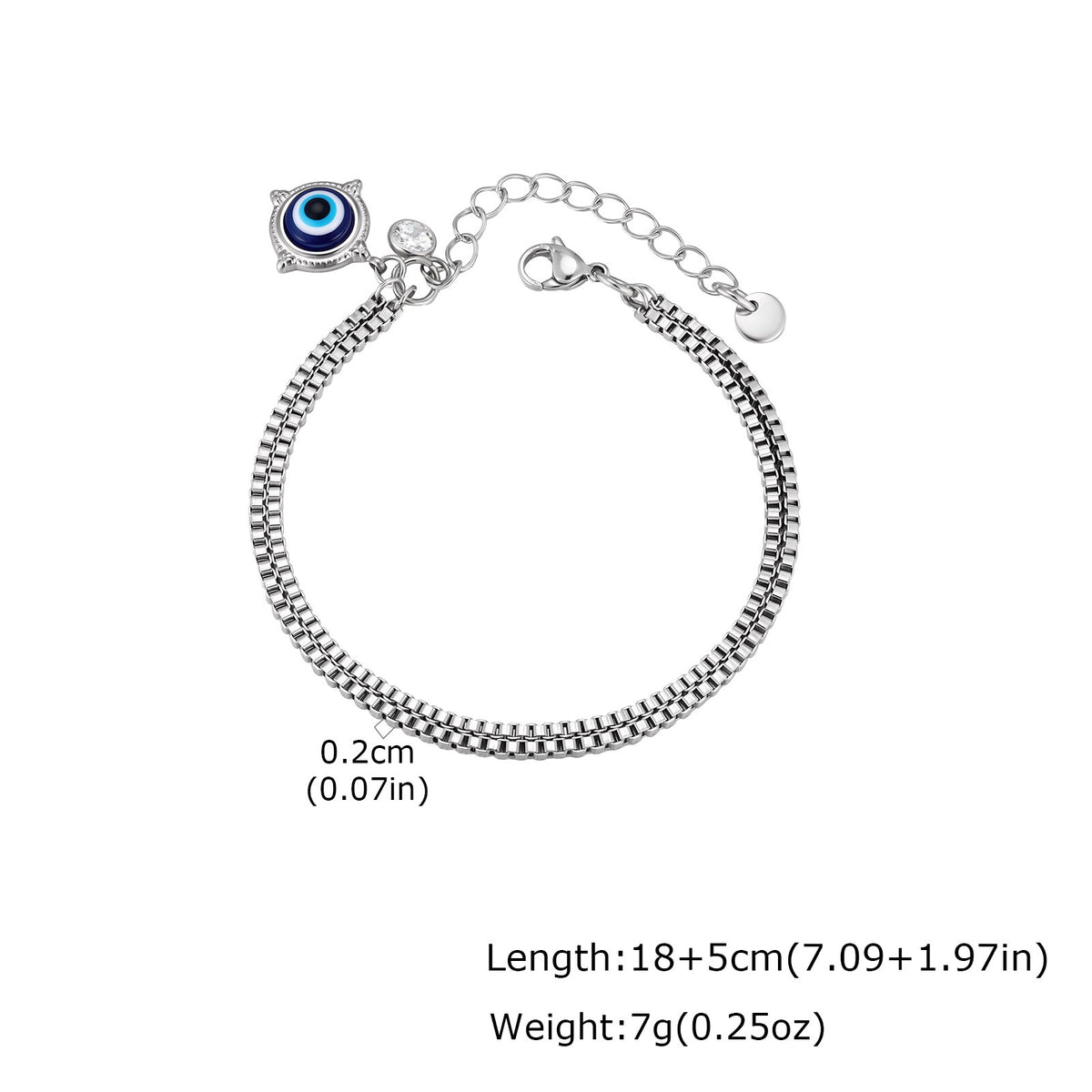Cross Zircon Vintage Stainless Steel Bracelet