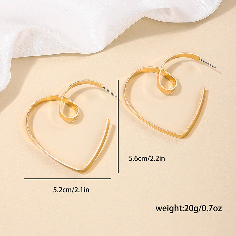 Hollow Heart Earrings - Vienna Verve Collection by Planderful