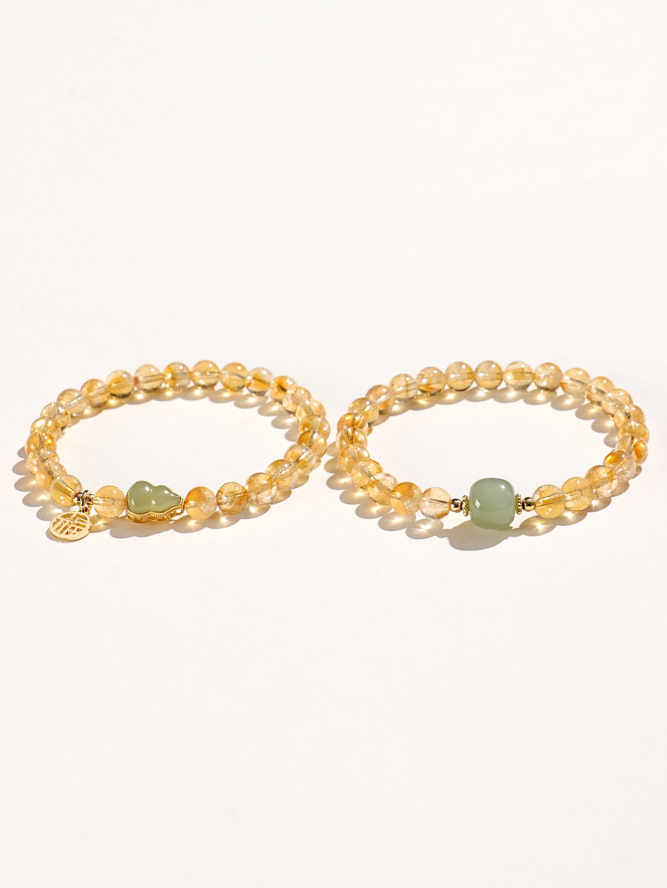 Planderful Fortune's Favor Bracelet – Elegant Natural Yellow Crystal Design