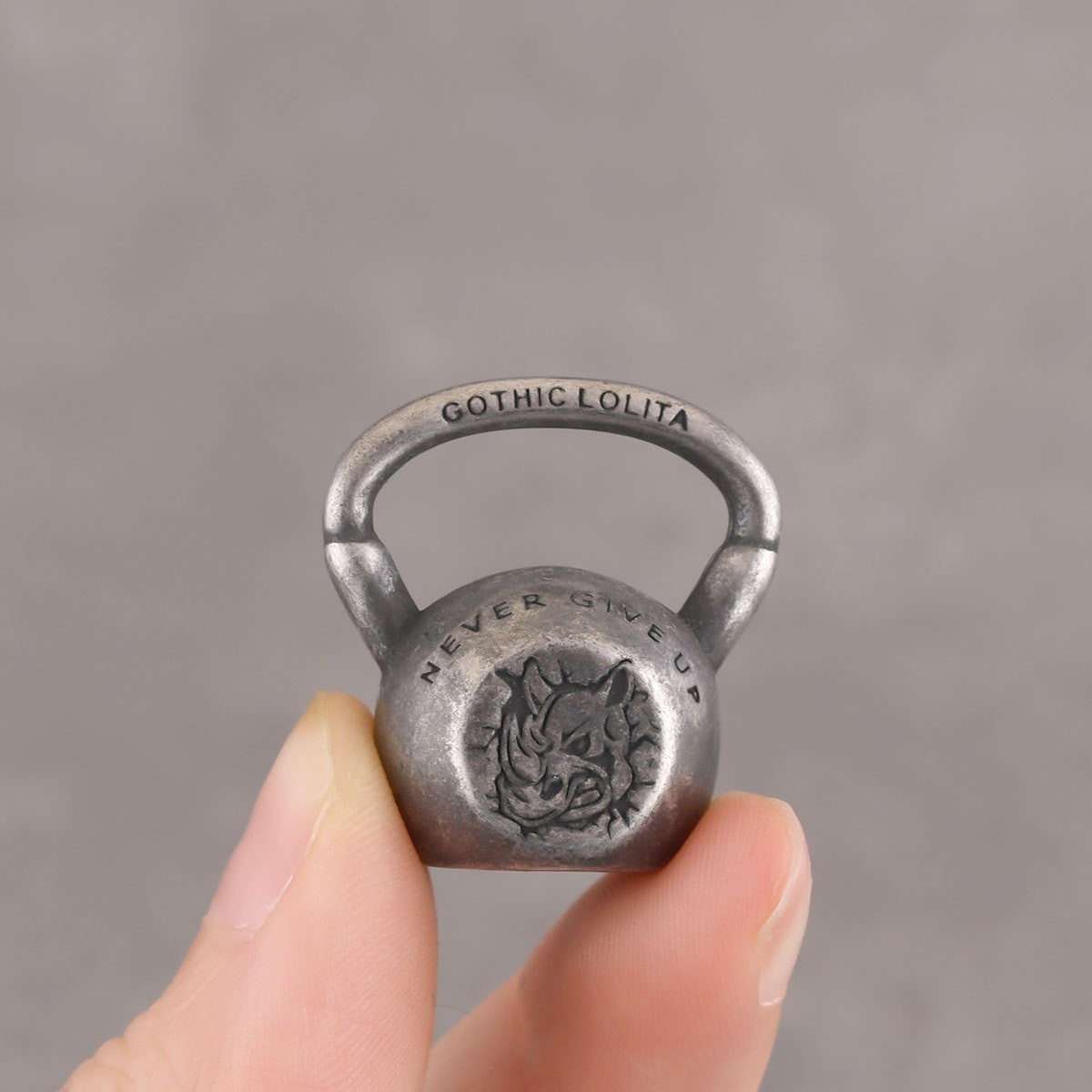 1. Planderful Everyday Genie Men’s Dumbbell Pendant Necklace in Stainless Steel Retro Hip Hop Fitness Style Gift for Him