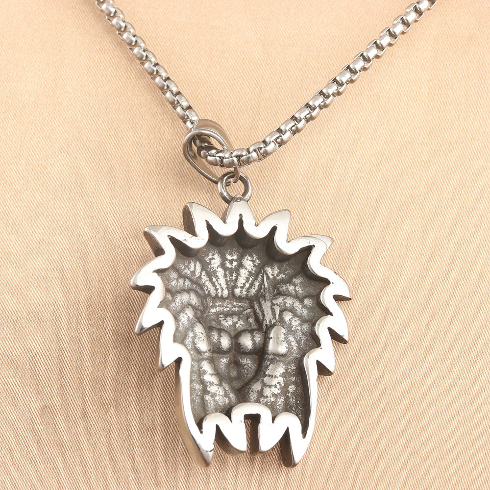 European And American Stainless Steel Indian Pendant Necklace