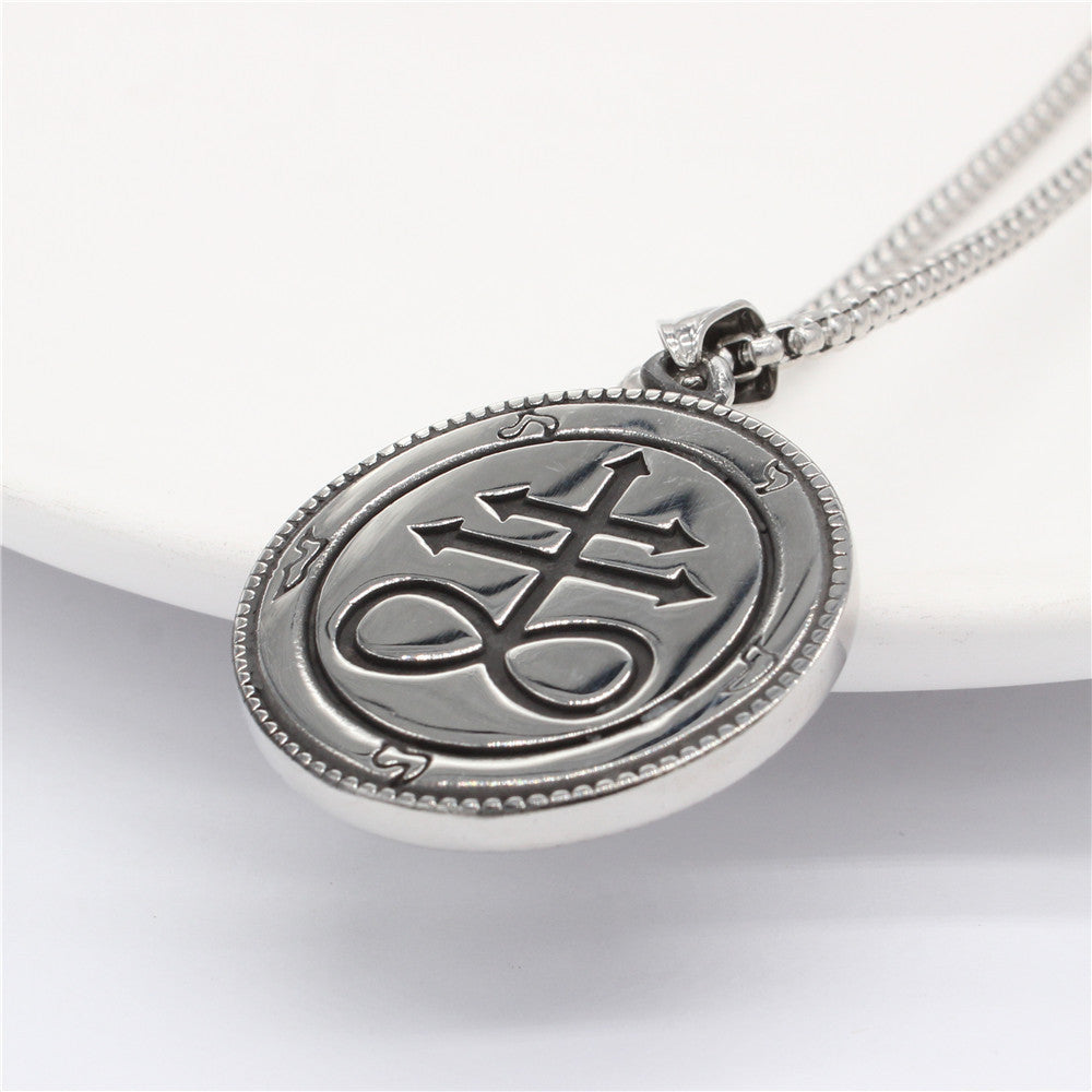 Planderful Titanium Steel Pendant With Thai Elephant God Wings For Men Unisex Protection Charm