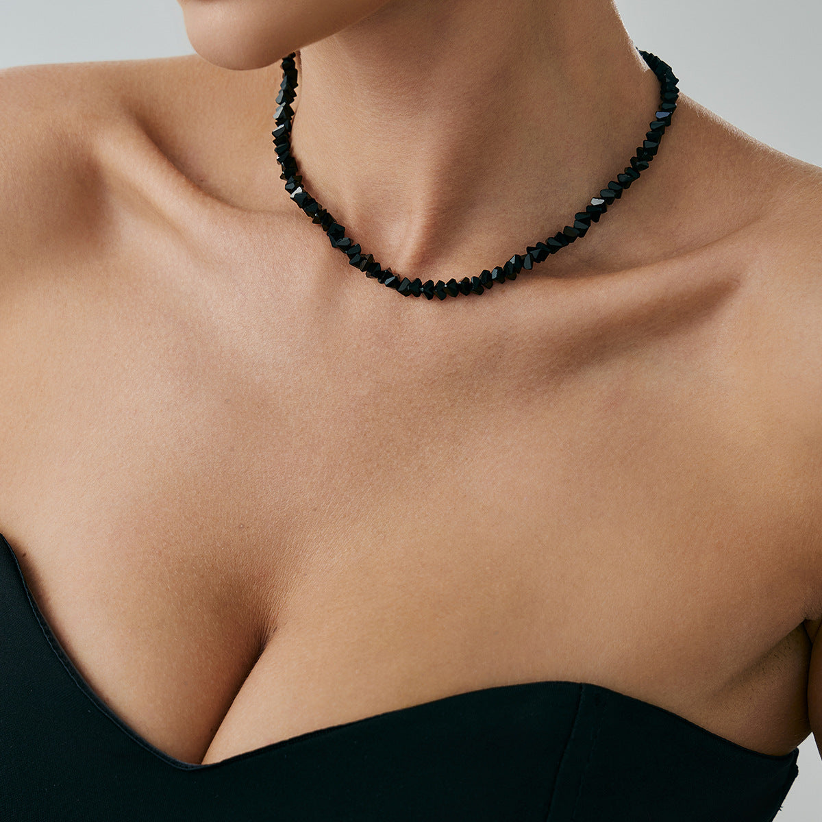 Black Crystal-Style Short Choker