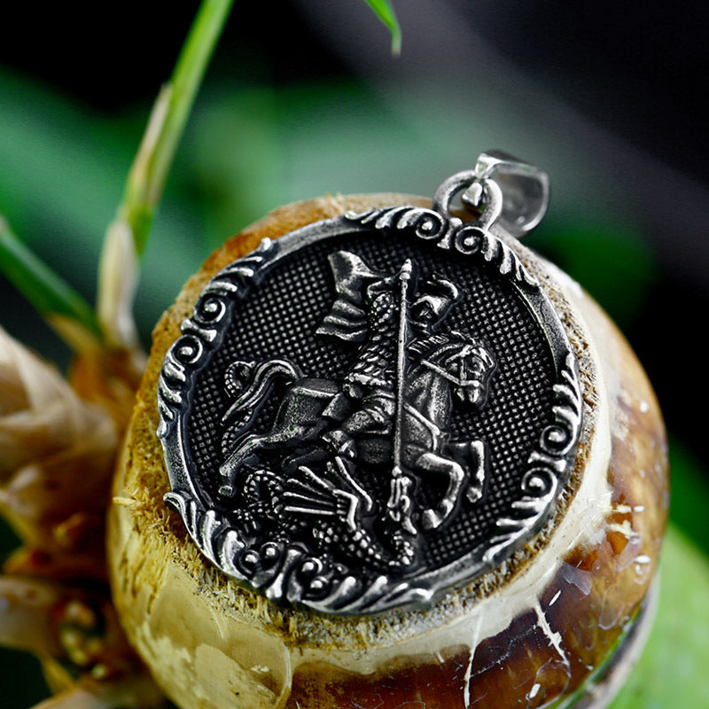 Retro European and American Knight God of War Titanium Steel Pendant for Men - Stainless Steel Casting Wholesale