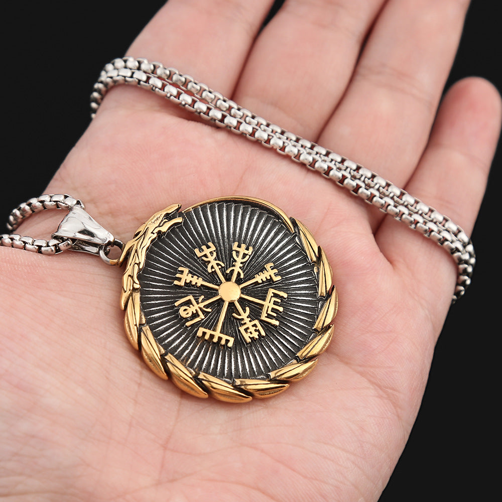 AliExpress Stainless Steel Viking Dragon Pendant Men's Necklace