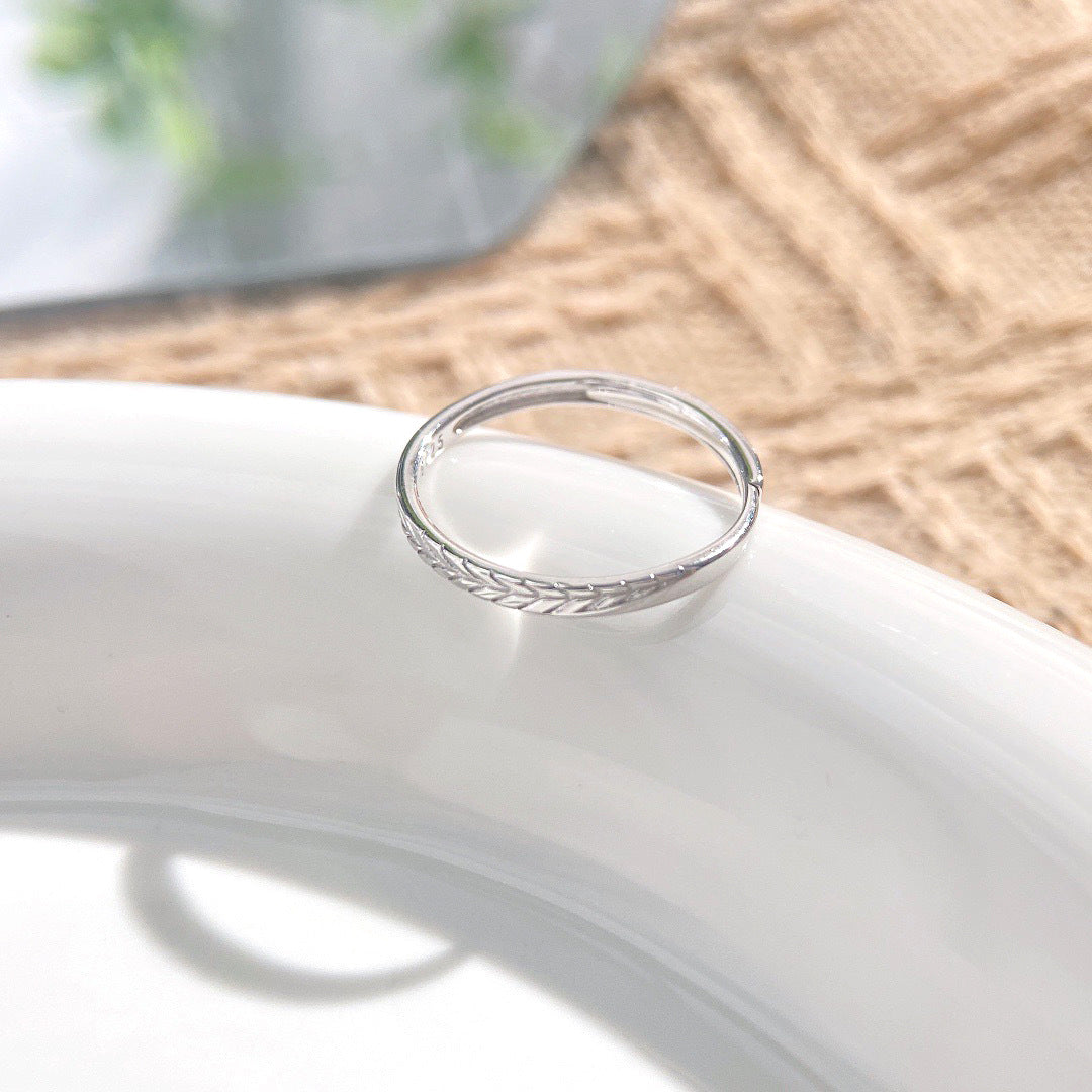 Planderful Ins Fengsu Ring – Elegant Versatile Sterling Silver Design