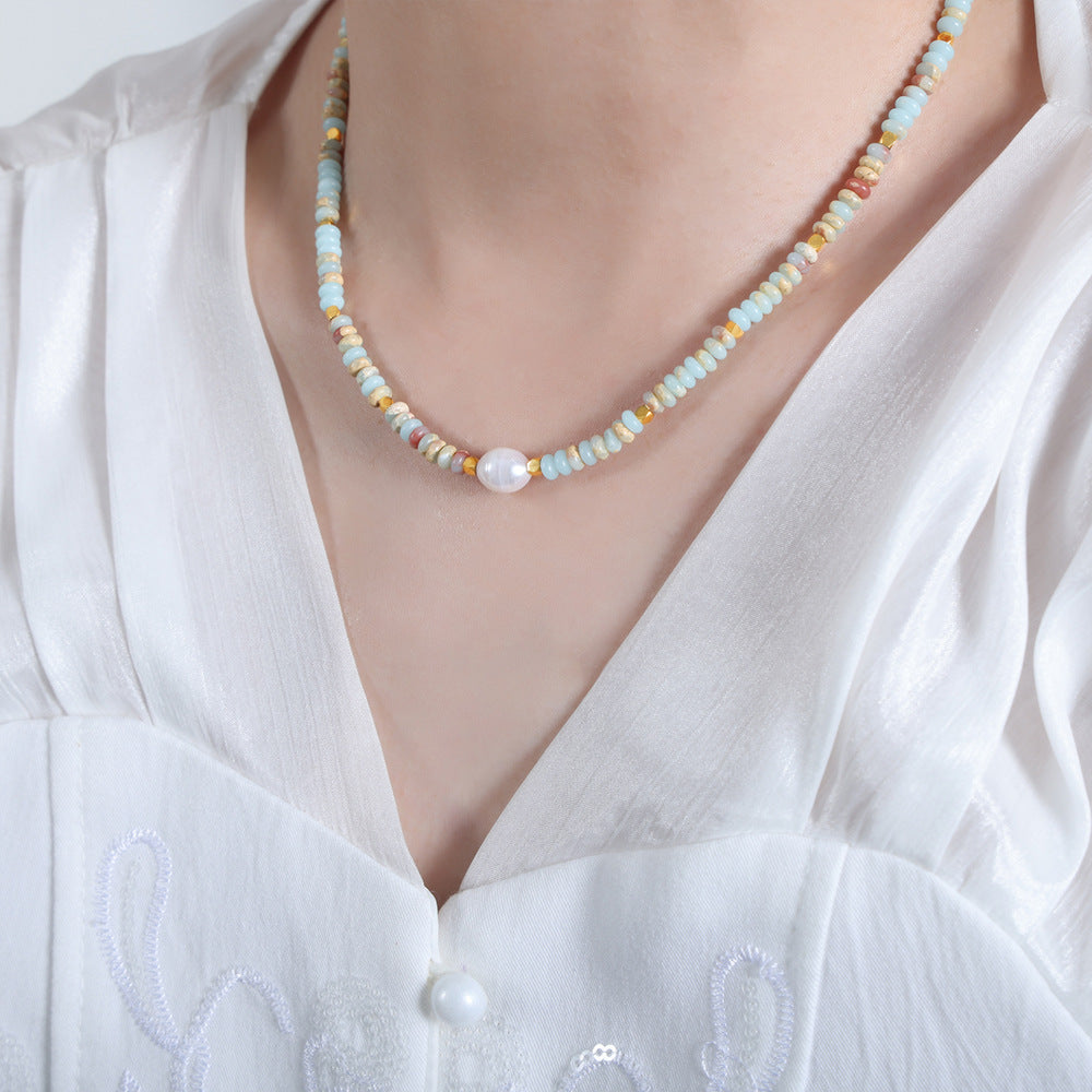 Luxurious Handmade Pearl Necklace with Vintage Charm