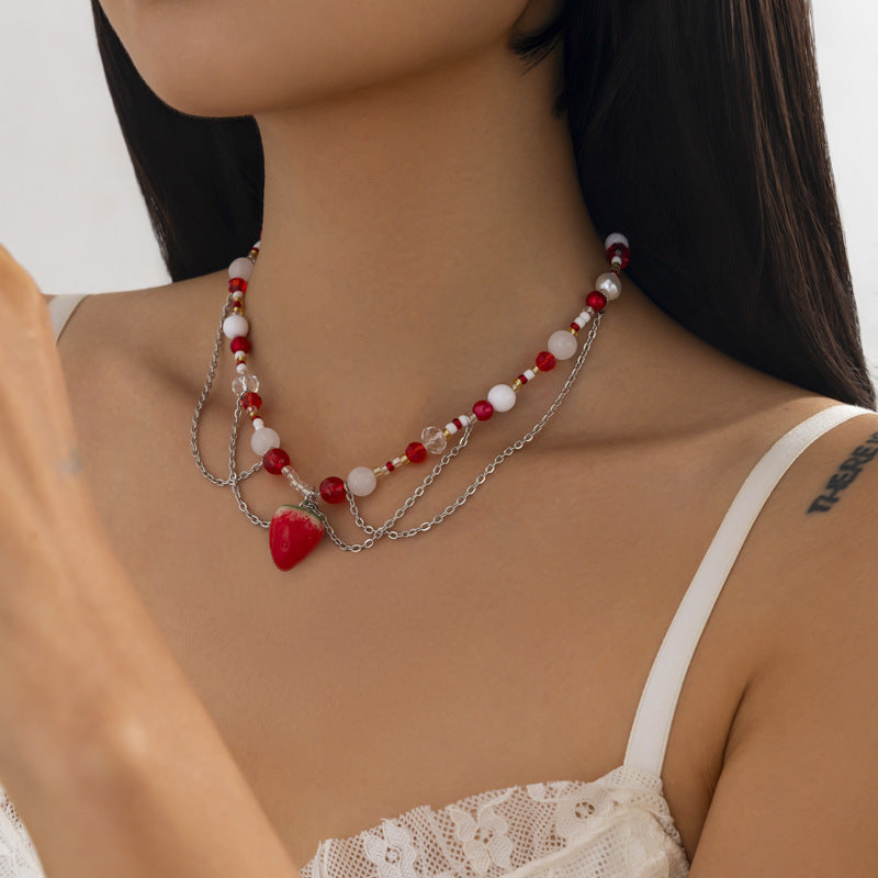 Planderful Vienna Verve Necklace – Elegant Imitation Pearl Design