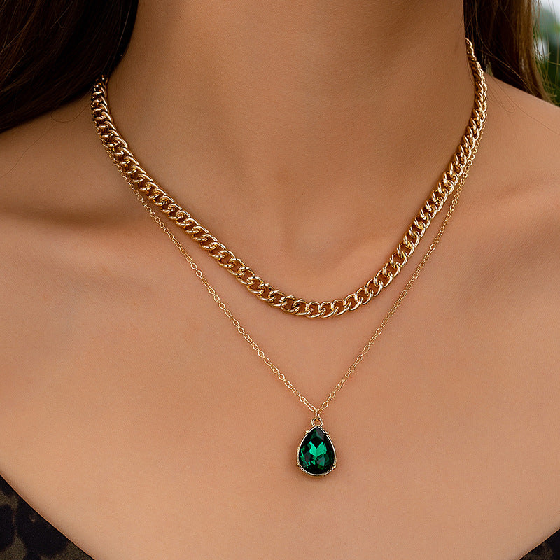 Planderful Vienna Verve Necklace – Elegant Metal Geometry Design