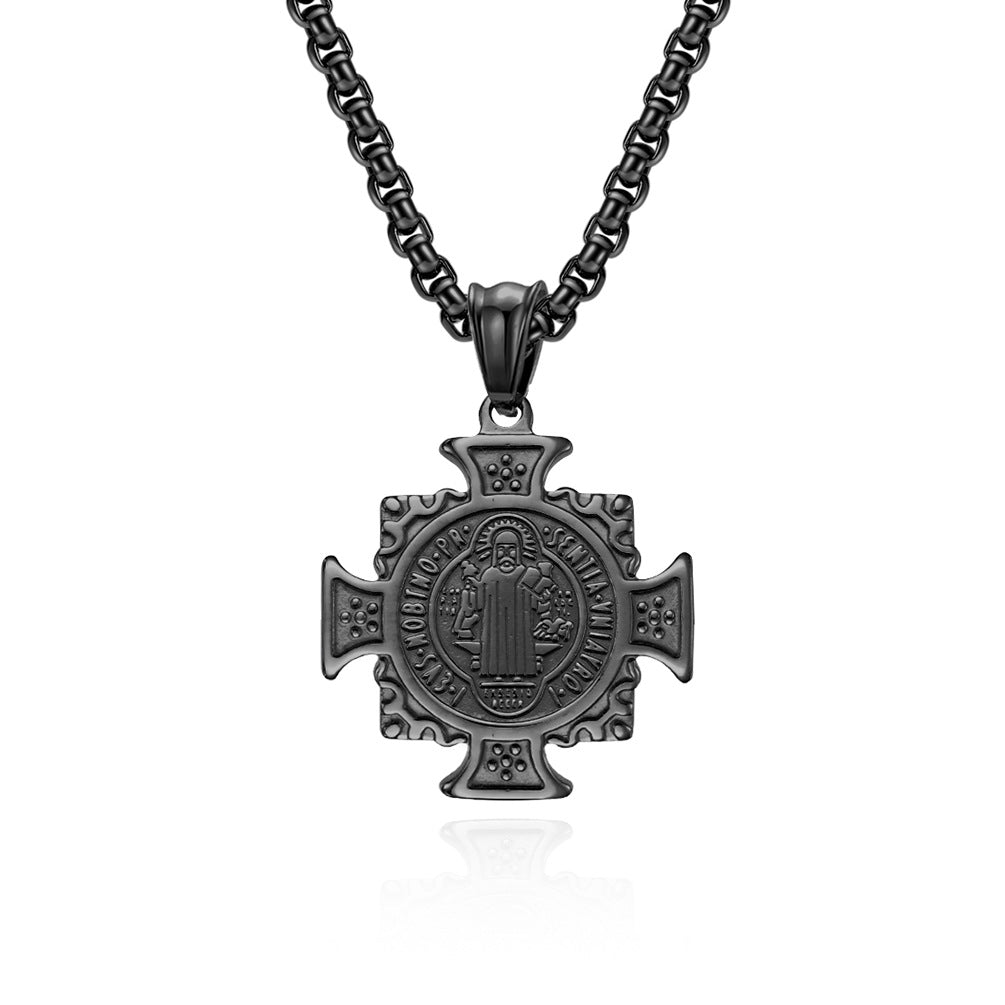 Europe America St. Benedict Exorcist Necklace for Men