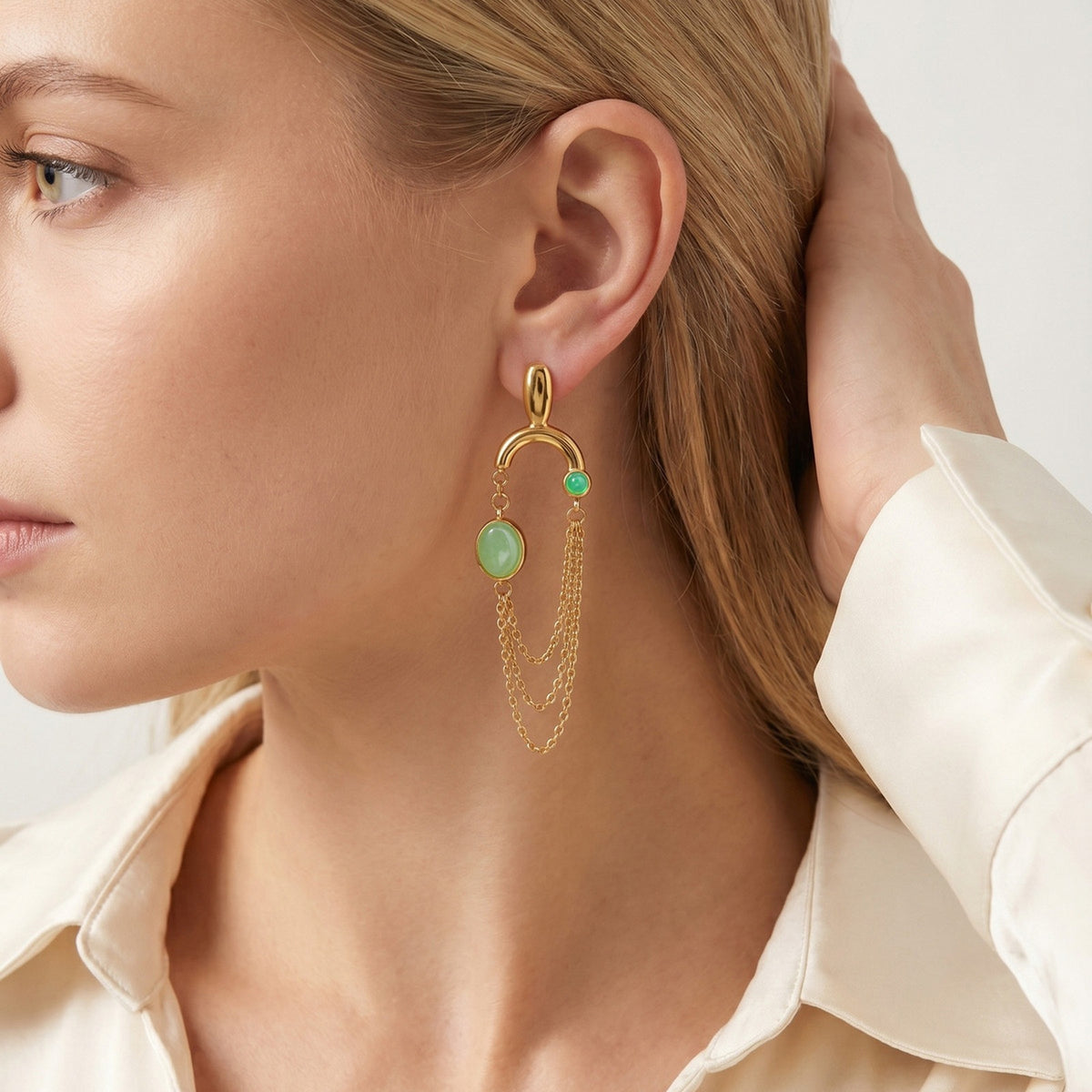 Stainless Steel Geometric Earrings