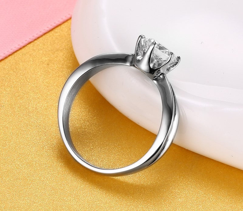 Accessories Trendy Women's Steel Crown Fashion Ring Jewelry