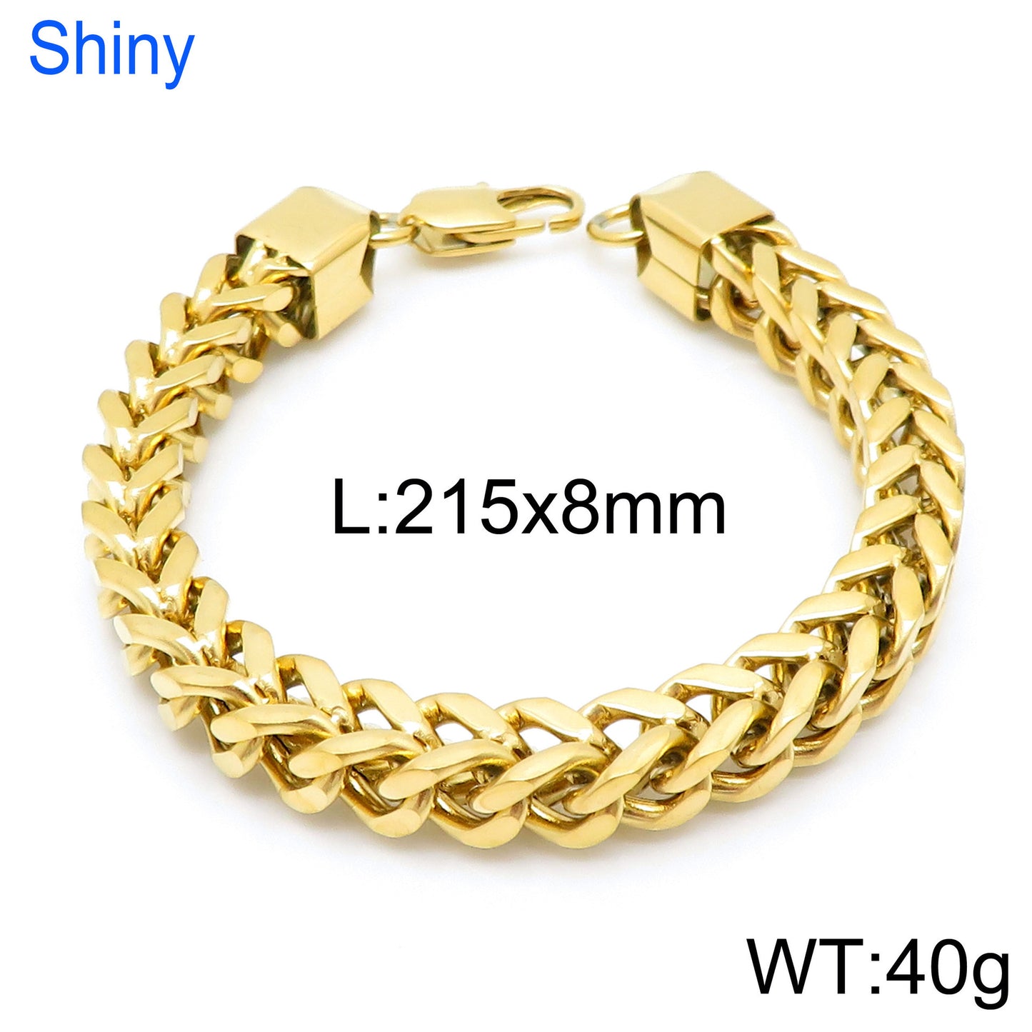 Planderful Stainless Steel Chain Bracelet For Men High End