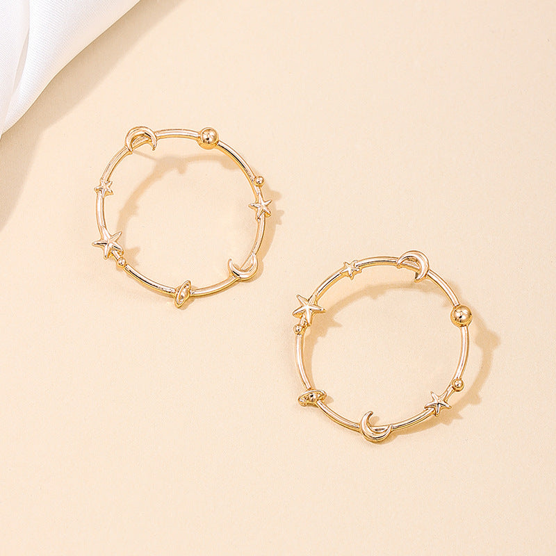 Celestial Statement Earrings by Planderful - Vienna Verve Collection