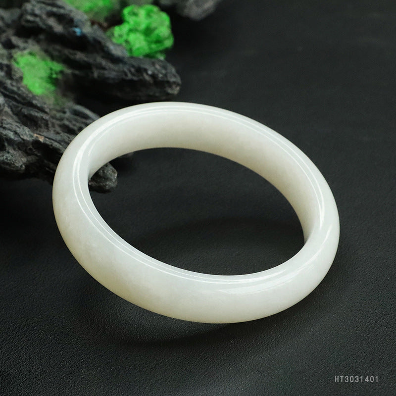Hetian White Jade Bangle