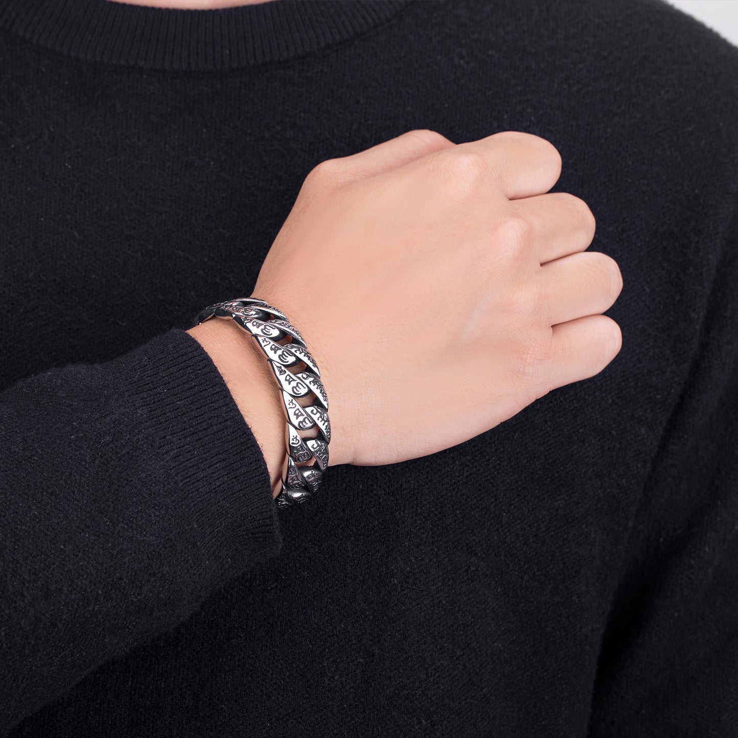 Stainless Steel Bracelet – Statement Mantra
