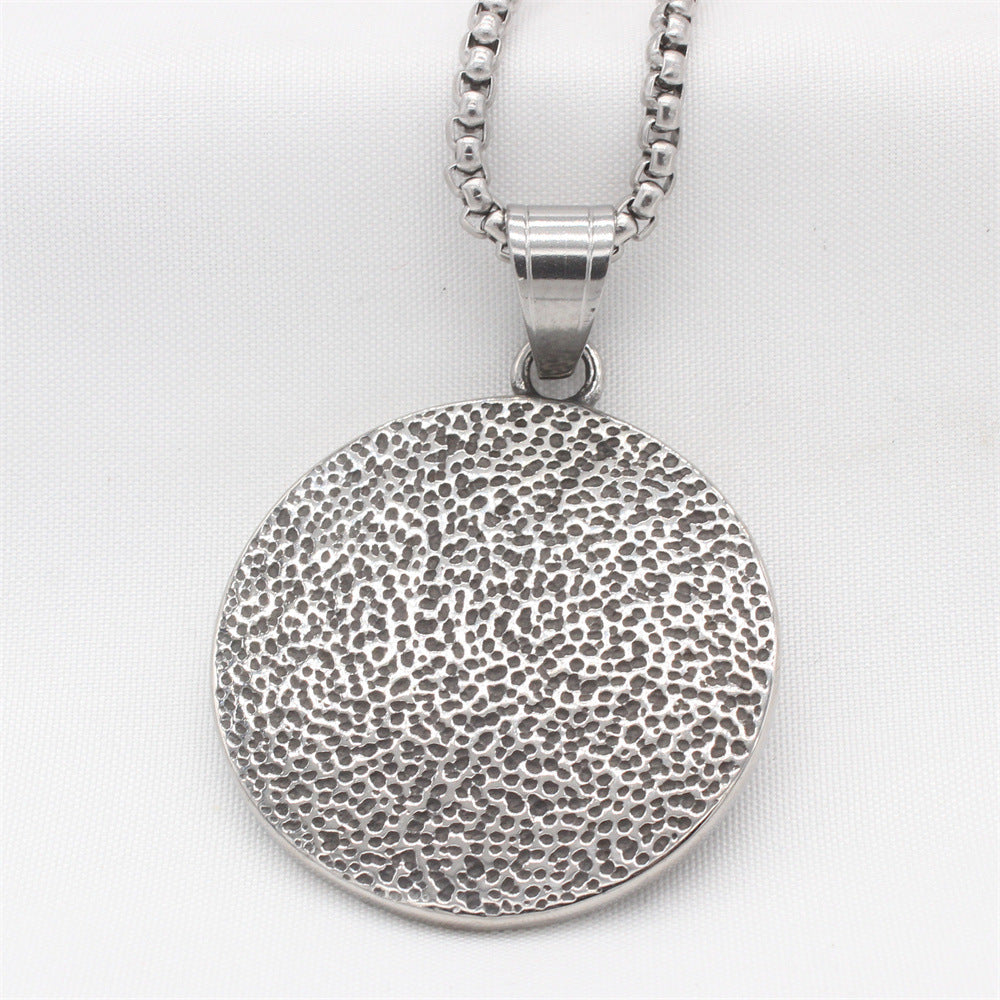 Planderful Everyday Genie – European and American Retro Anubis Men's Titanium Steel Pendant Necklace