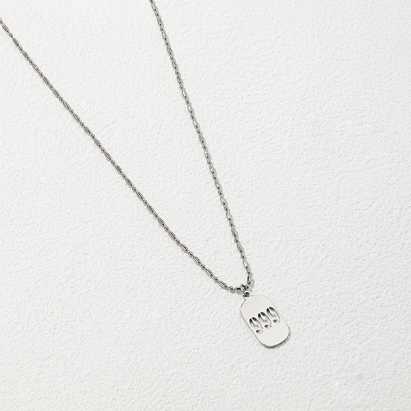 Metallic Digital Pendant Necklace - Vienna Verve Collection