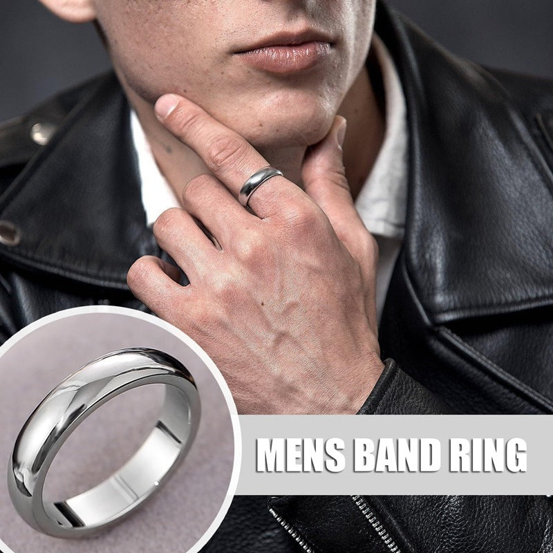 Planderful Everyday Genie Titanium Steel Ring 8mm Rotating Spinner For Men And Unisex Stress Relief