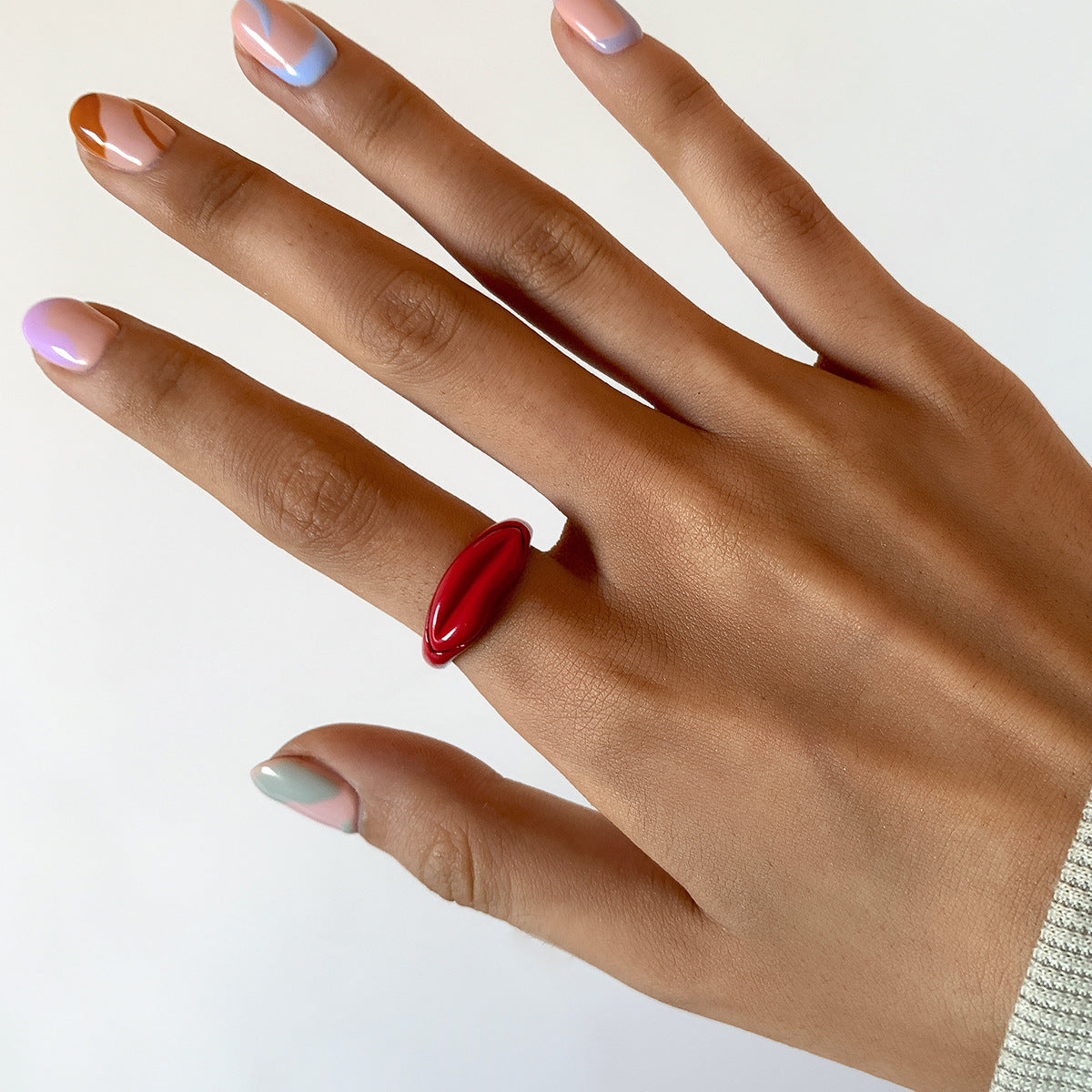 Lighthearted Halloween Lip Ring with European and American Flair