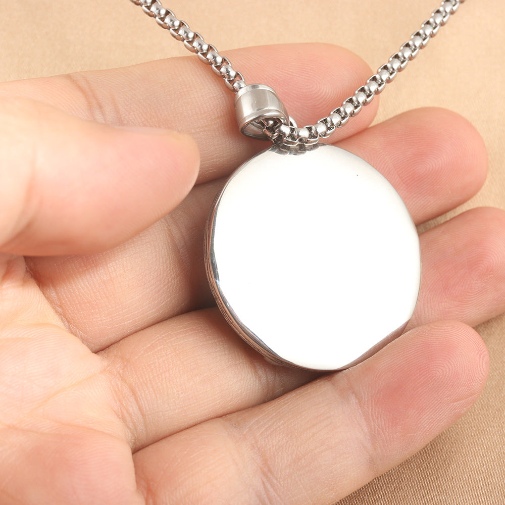 European And American Stainless Steel Zodiac Mouse Pendant