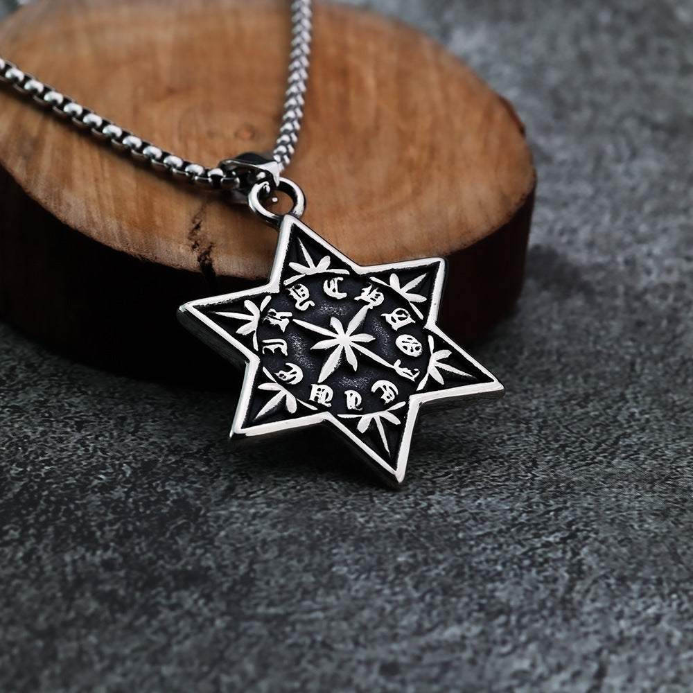 European And American Style Fashion Hexagram Pendant Jewelry