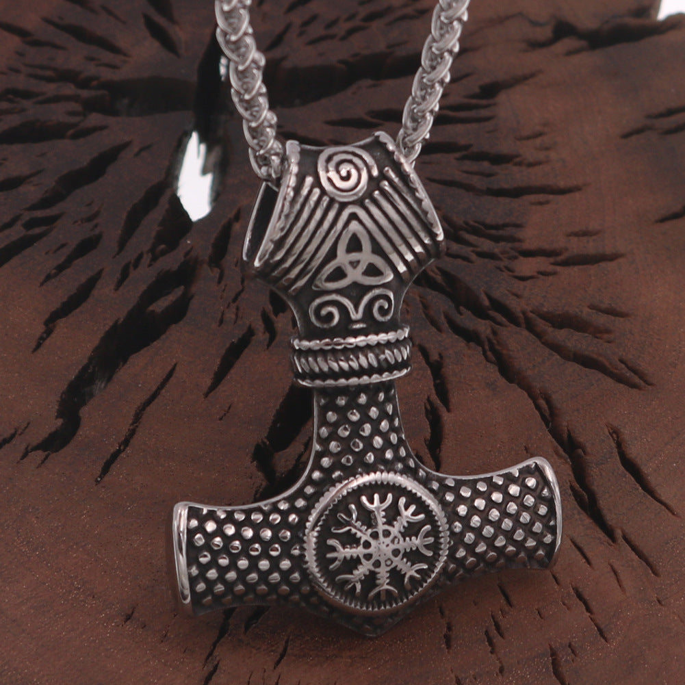 Viking Warrior Stainless Steel Celtic Knot Necklace