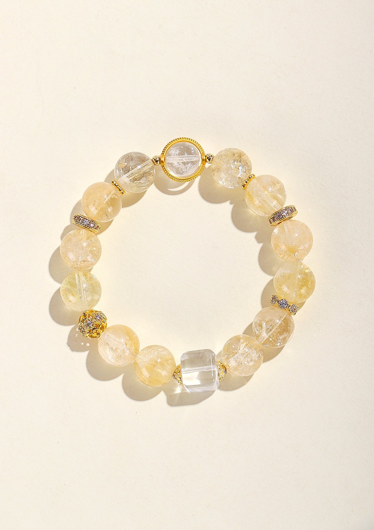 Planderful Fortune's Favor Bracelet – Elegant White Crystal Design