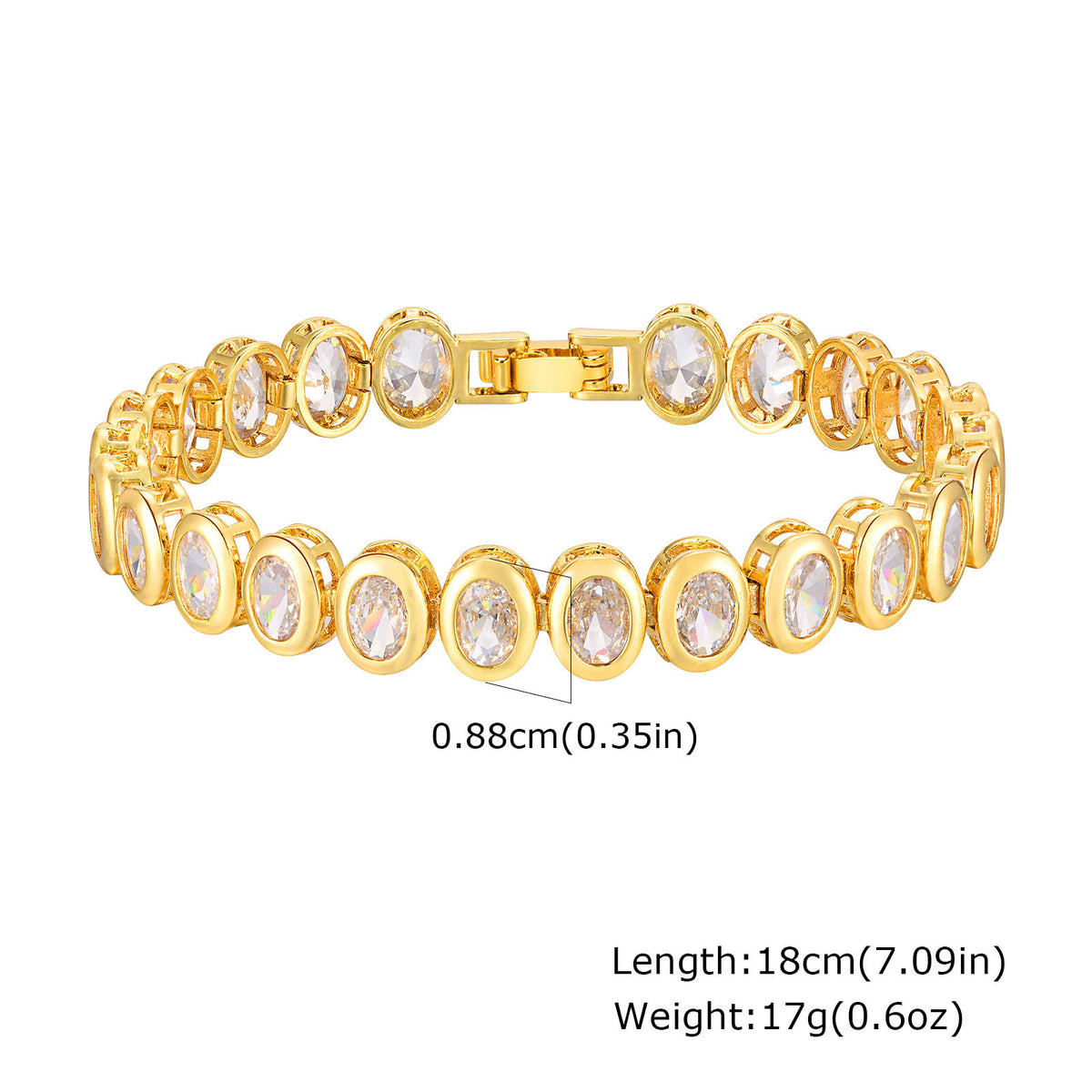 Zircon Copper Bracelet for Women