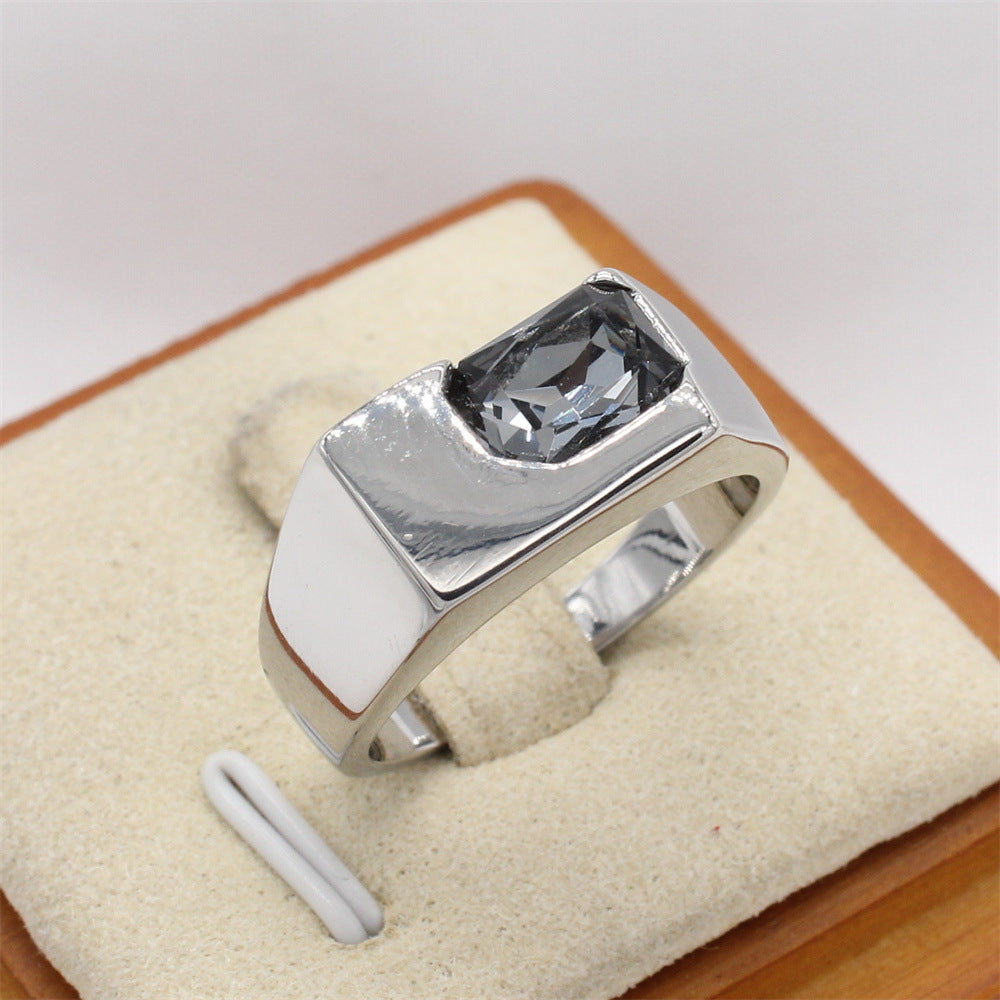 Niche High-End Titanium Steel Zircon Ring for Women - INS Style 2024 Collection