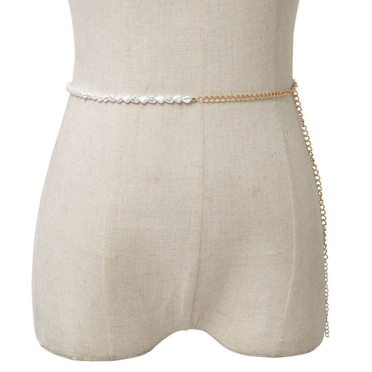 European and American Style Imitation Pearl Body Chain Necklace for Women