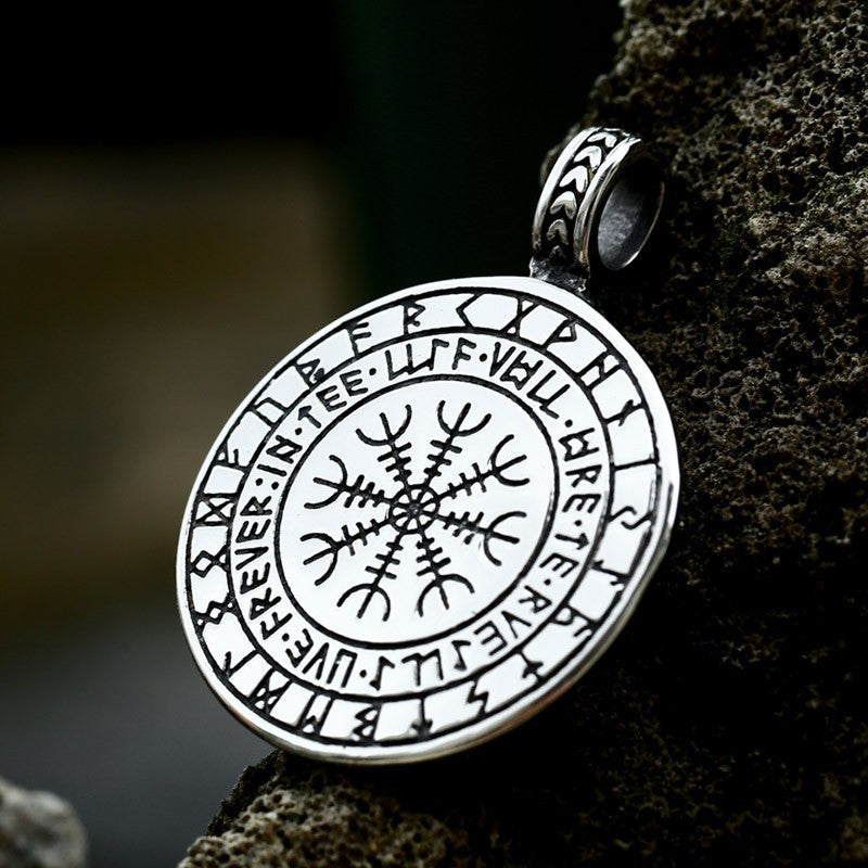 Nordic Viking Tree of Life Titanium Steel Ouroboros Pendant Jewelry for Men – Wholesale Stainless Steel Collection