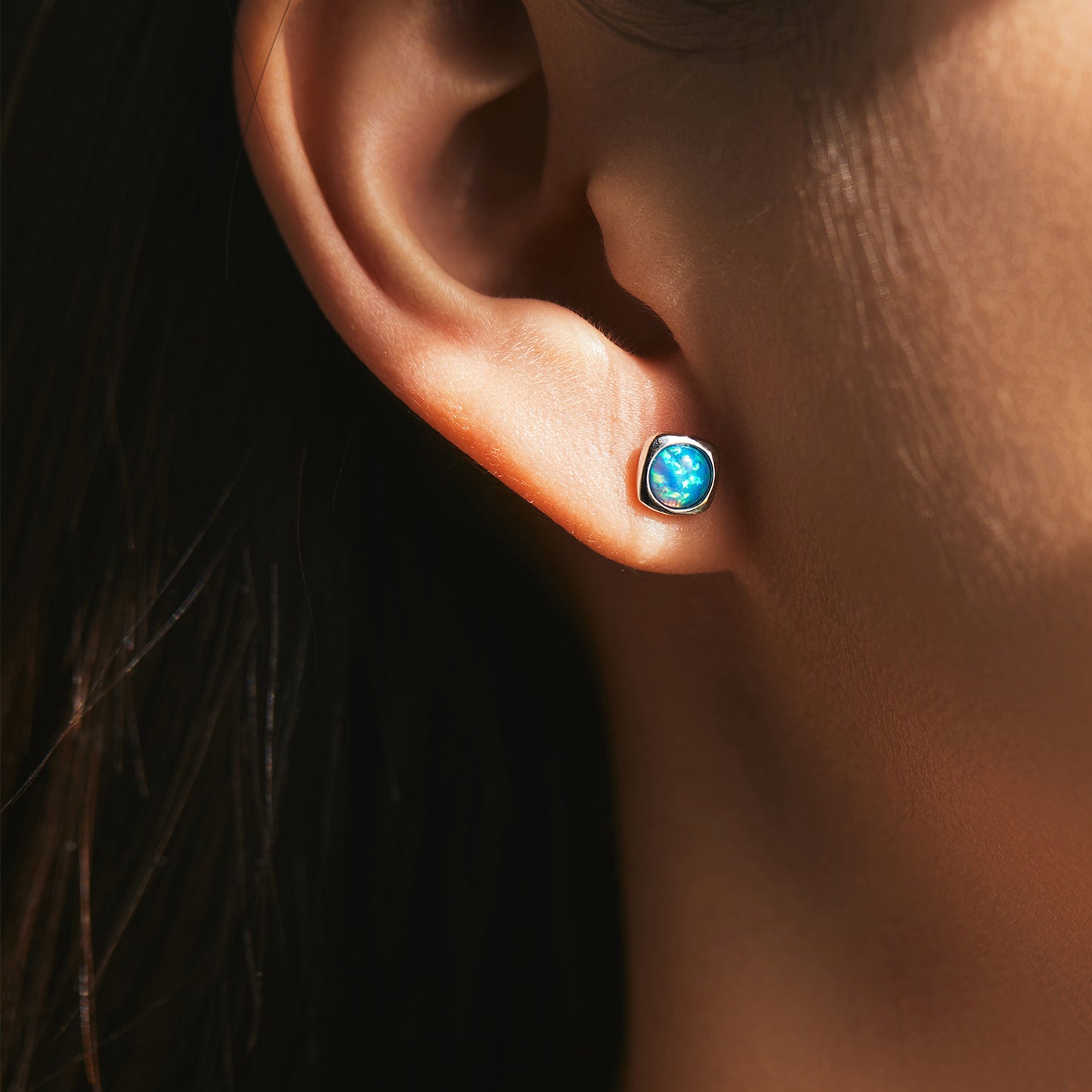 Planderful Everyday Genie Opal Stud Earrings – High-End Rock Sugar Design
