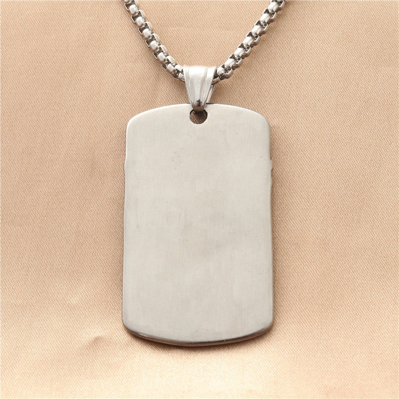 European And American Titanium Steel Eagle Tag Pendant