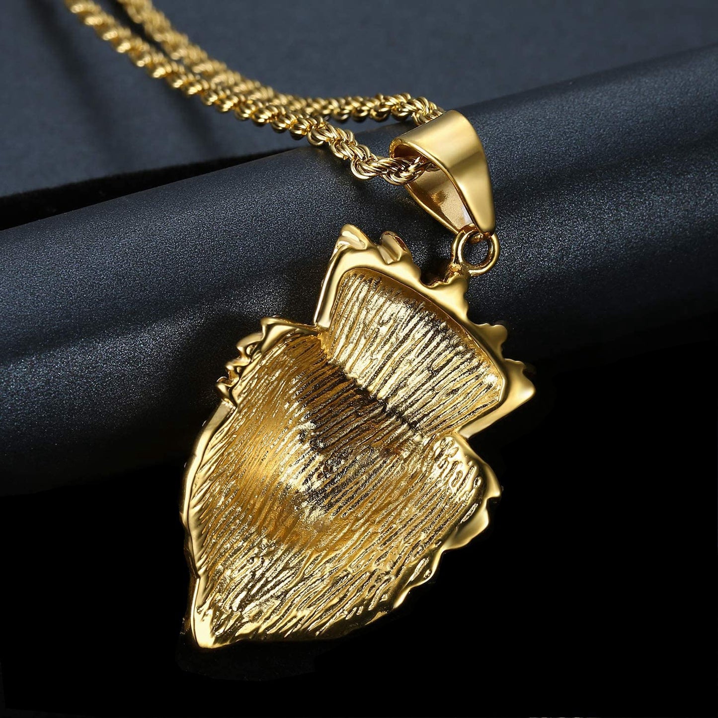 Steel Pendant - Statement Lion Head Hip Hop Style
