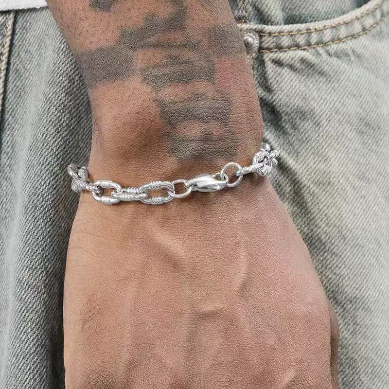 Planderful Jewelry Cuban Link Necklace Steel Modern Hip Hop Inspired Unisex Style