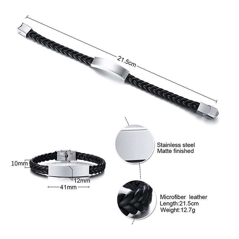 Black Stainless Steel Bracelet
