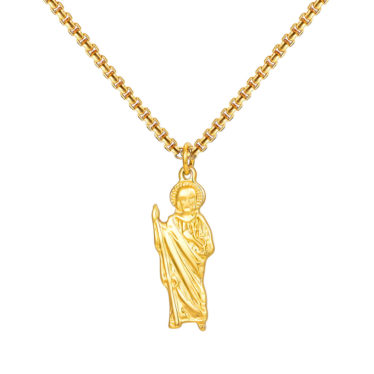 Modern Gold-Tone Stainless Steel Necklace