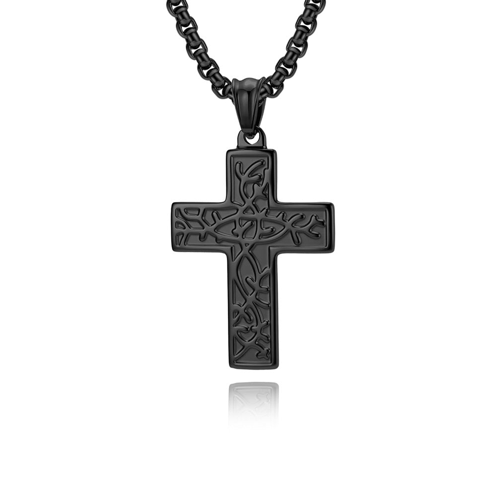 Stainless Steel Cross Vintage Necklace
